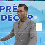 Preston Knorad’s grey double breasted blazer on Today