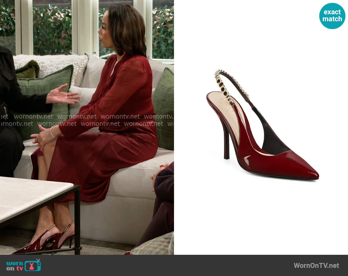 Gucci Signoria Pointed Toe Slingback Pump worn by Nicole Dupree Richardson (Daphnee Duplaix) on Beyond the Gates