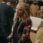 Lorna’s black floral print blazer on The Lincoln Lawyer
