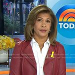 Hoda’s red leather jacket on Today