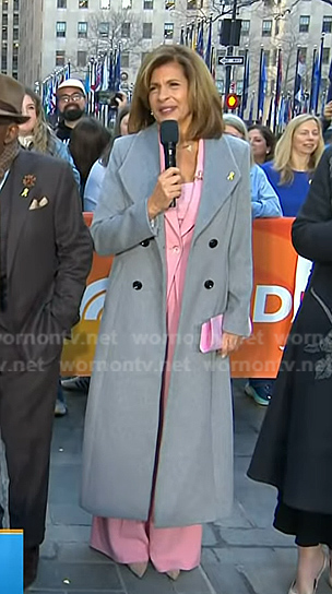 Hoda’s grey coat on Today