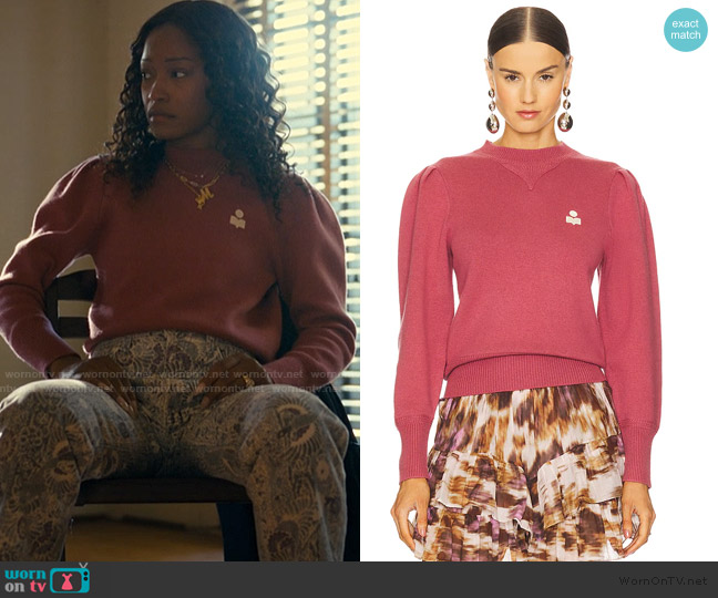 Isabel Marant Etoile Kelaya Pullover worn by Samira Fisher (Keke Palmer) on The Burbs