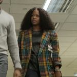 Izzy’s mixed plaid blazer on The Lincoln Lawyer