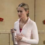 Jacinda’s light pink jacket on General Hospital