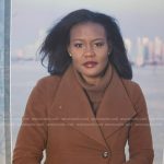 Janai’s brown coat on Good Morning America