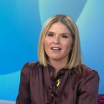 Jenna’s brown tie neck blouse on Today