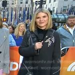 Jenna’s grey floral embroidered coat on Today