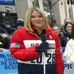 Jenna’s colorblock puffer jacket on Today