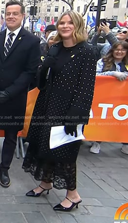 Jenna’s black mules on Today