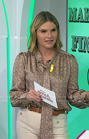 Jenna’s brown leather belt on Today