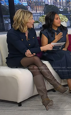 Jenna’s grey chain boots on Today