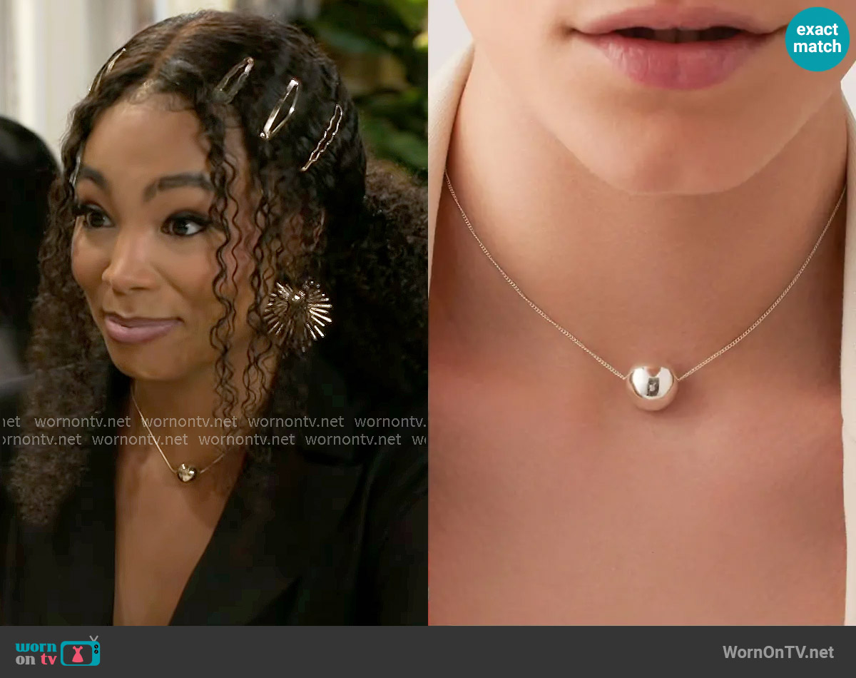 Jenny Bird Aurora Pendant worn by Chelsea Hamilton (RhonniRose Mantilla) on Beyond the Gates