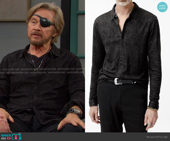 John Varvatos Carrilho Shirt worn by Steve (Stephen Nichol) on Days of our Lives