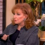 Joy’s gray jacket with leather collar on The View