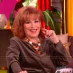 Joy’s green velvet top on The View