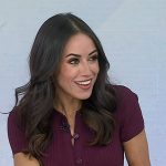 Kaylee’s burgundy button front ribbed dress on Today