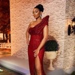 Keiarna’s red reunion dress on The Real Housewives of Potomac
