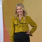 Kelli Giddish’s yellor ruffle blouse on Today