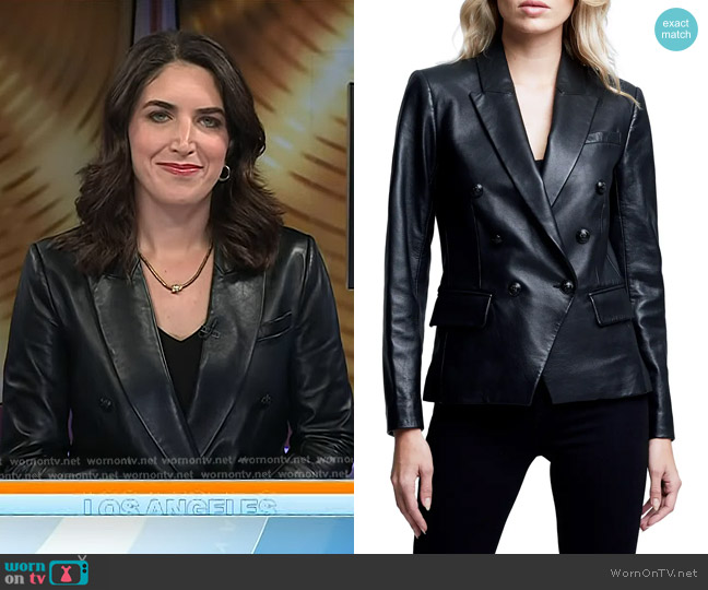 L'Agence Kenzie Double Breasted Blazer worn by Liz Kreutz on Today