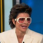 Lisa Rinna’s white sunglasses on Tamron Hall Show