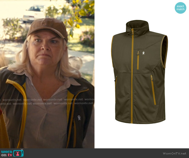 Little Donkey Andy Lightweight Softshell Vest in Olive worn by Dana Richards (Paula Pell) on The Burbs