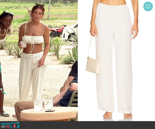 Loba Greta Drawstring Pants worn by Salley Carson on Southern Charm