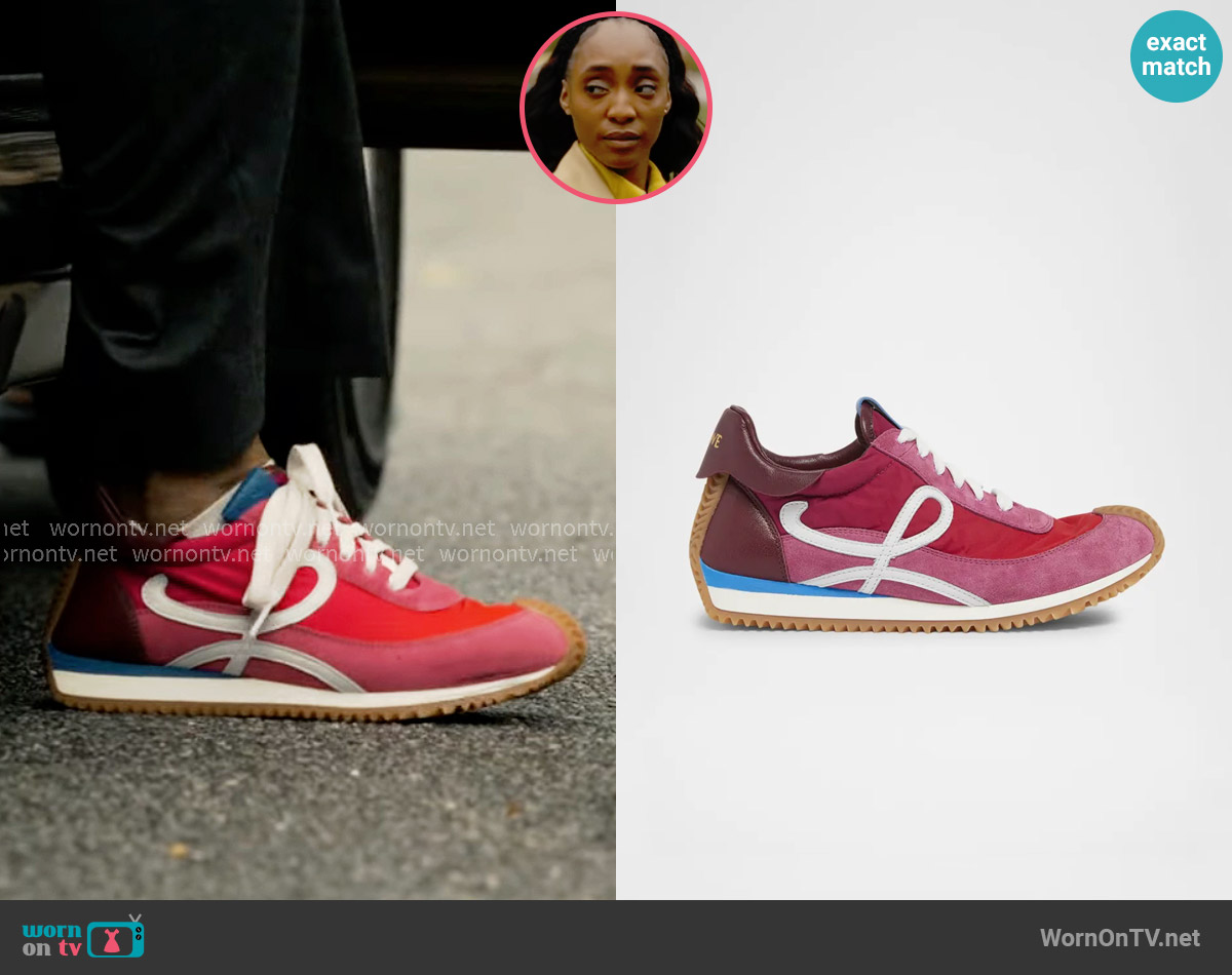 Loewe Flow Retro Runner Sneakers worn by Faith Mitchell (Iantha Richardson) on Will Trent