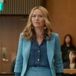 Lorna’s blue short sleeve blazer on The Lincoln Lawyer