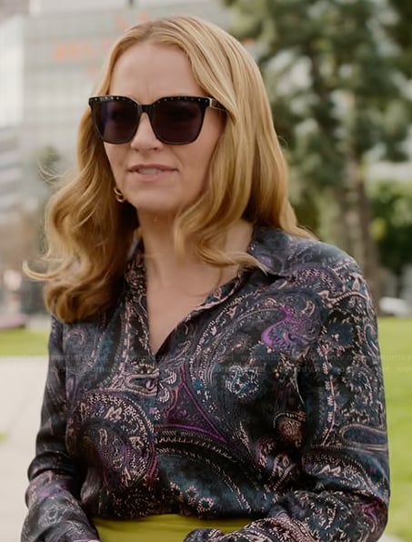 Lorna’s paisley print blouse on The Lincoln Lawyer