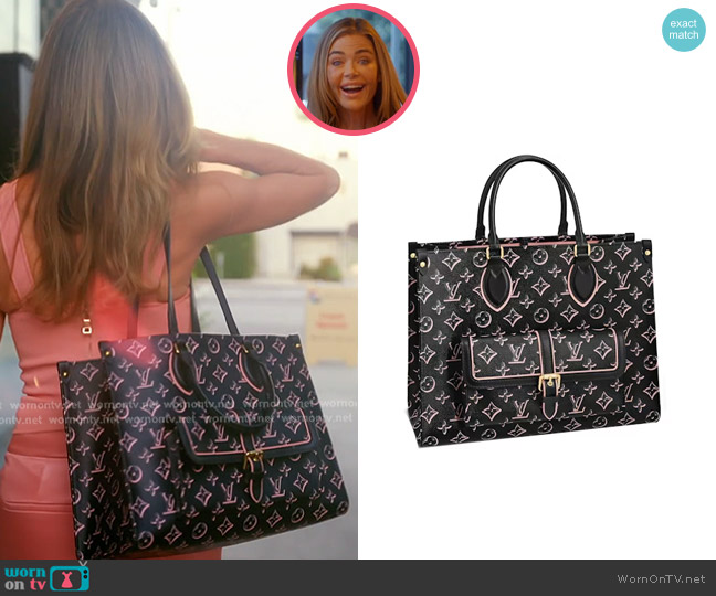 Louis Vuitton Monogram Fall for You LV Neo Onthego Tote worn by Denise Richards on The Real Housewives of Beverly Hills