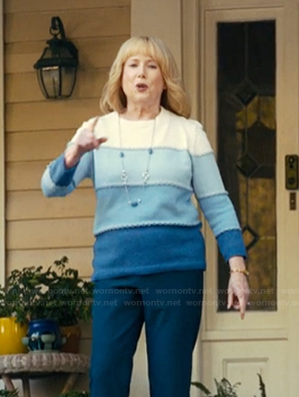 Lynn’s blue stripe top on The Burbs