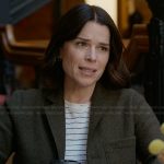 Maggie’s brown wool blazer on The Lincoln Lawyer