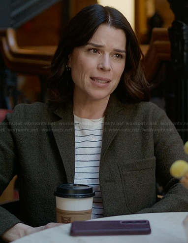 Maggie’s brown wool blazer on The Lincoln Lawyer