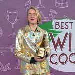 Vanessa Price’s metallic jacket and skirt on Today