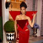Monique’s red reunion dress on The Real Housewives of Potomac