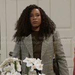 Naomi’s plaid coat on Beyond the Gates