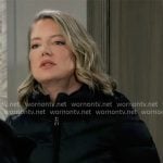 Nina’s black puffer jacket on General Hospital