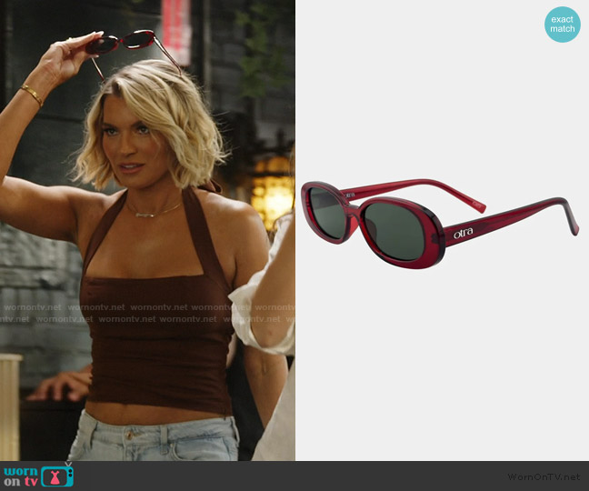 Otra Gina Sunglasses worn by Lindsay Hubbard on Summer House