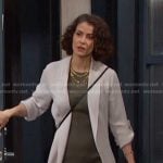 Sarah’s long jacket coat on Days of our Lives