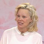Pamela Anderson’s white maxi dress on Today