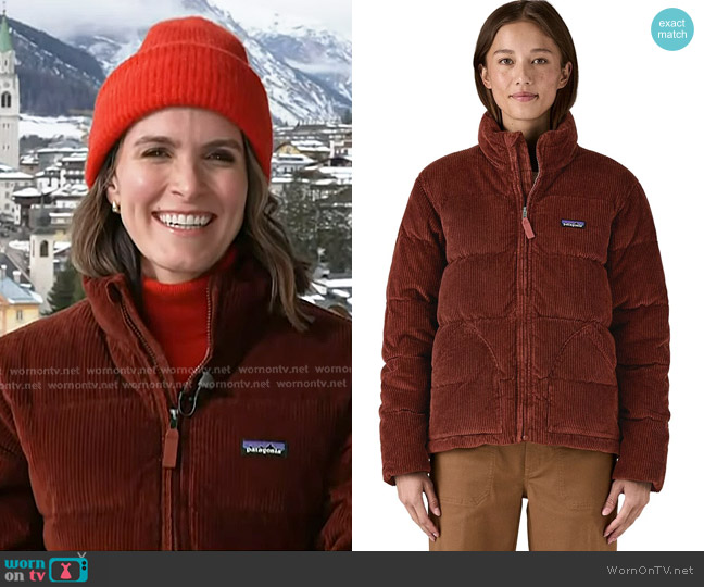 Patagonia Cord Fjord Jacket in Dried Vanilla worn by Molly Hunter on Today