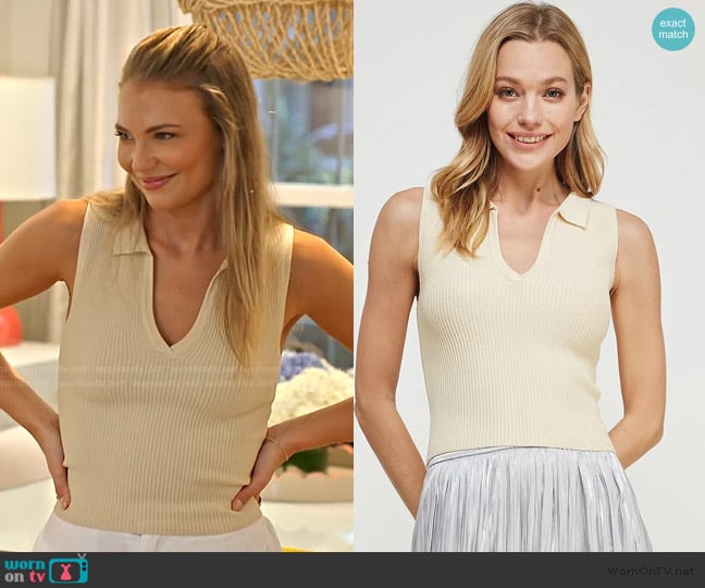 Penny Bird The Fia Top worn by Charley Manley on Southern Charm