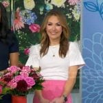 Lori’s pink asymmetric skirt on Good Morning America