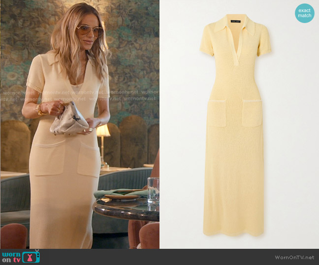 Proenza Schouler Auden Open-knit Maxi Dress worn by Dorit Kemsley on The Real Housewives of Beverly Hills