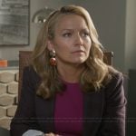Lorna’s purple plaid blazer on The Lincoln Lawyer