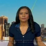 Rachel’s navy denim collar dress on Good Morning America