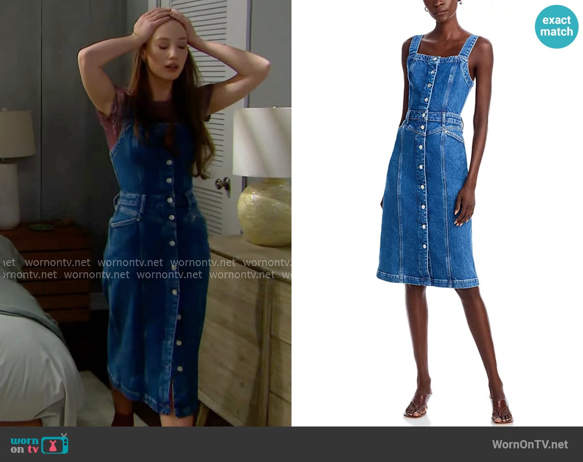 Rails Malibu Denim Dress worn by Melissa Dylan (Sydney Bullock) on The Bold and the Beautiful