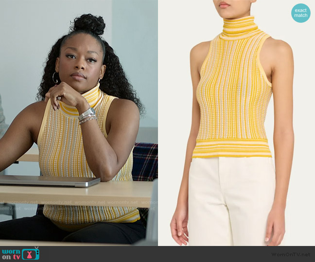 Ramy Brook Leonie Turtleneck Top worn by Izzy Letts (Jazz Raycole) on The Lincoln Lawyer