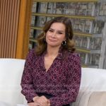 Rebecca’s red floral blouse on Good Morning America