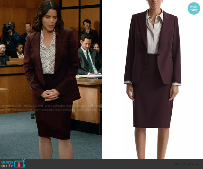 Reiss Jade Single Breasted Blazer worn by Maggie McPherson (Neve Campbell) on The Lincoln Lawyer